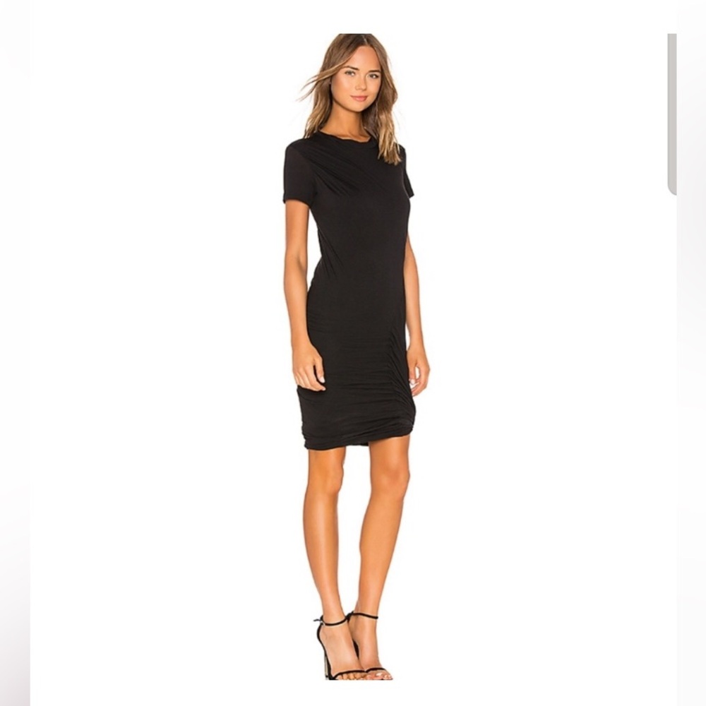 Theory little black twist dress